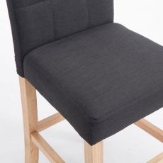 Barová židle Emanuel textil, tmavě šedá - 6