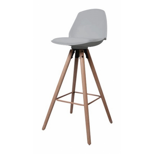 Barová židle Eslo, šedá - 1