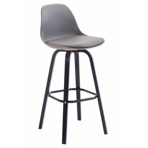 Barová židle Fatis, šedá / černá - 1