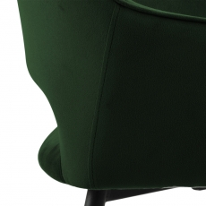 Barová židle Felina (SET 2ks), tkanina, tmavě zelená - 4
