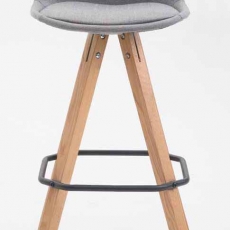 Barová židle Franck (SET 2 ks), šedá - 2