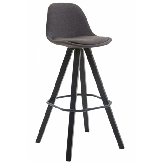 Barová židle Frankie, tmavě šedá - 1