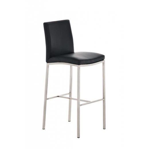 Barová židle Freeport, syntetická kůže, černá - 1