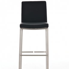 Barová židle Freeport, syntetická kůže, černá - 2