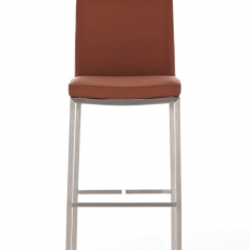 Barová židle Freeport, syntetická kůže, hnědá - 2