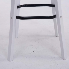 Barová židle Frencis, červená / bílá - 3