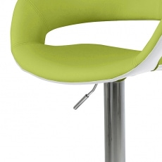 Barová židle Garry (SET 2 ks) bílá / zelená - 3