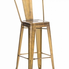 Barová židle Gilet, zlatá - 1