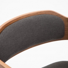 Barová židle Gota textil, ořech - 10