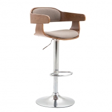 Barová židle Gota textil, ořech - 1