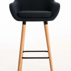 Barová židle Grane (SET 2 ks), černá - 1