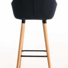 Barová židle Grane (SET 2 ks), černá - 3