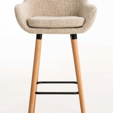 Barová židle Grane (SET 2 ks), krémová - 1