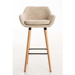 Barová židle Grane (SET 2 ks), krémová