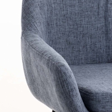 Barová židle Grane (SET 2 ks), modrá - 4