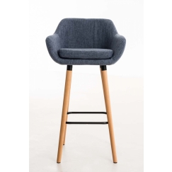 Barová židle Grane (SET 2 ks), modrá