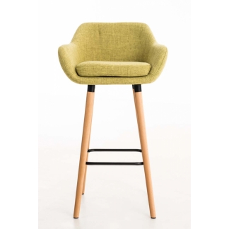 Barová židle Grane (SET 2 ks), světle zelená