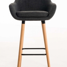 Barová židle Grane (SET 2 ks), tmavě šedá - 1