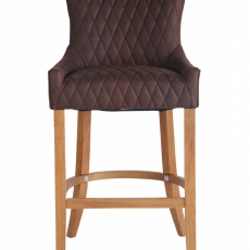 Barová židle Hanoi (SET 2 ks), tmavě hnědá - 2