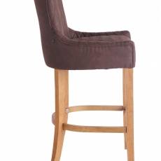 Barová židle Hanoi (SET 2 ks), tmavě hnědá - 3
