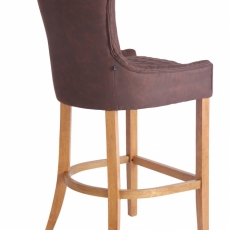 Barová židle Hanoi (SET 2 ks), tmavě hnědá - 4
