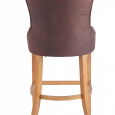 Barová židle Hanoi (SET 2 ks), tmavě hnědá - 5