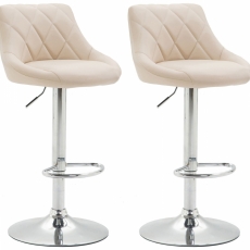 Barová židle Hural (SET 2 ks), bílá - 1