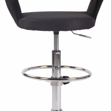 Barová židle Jaen, textil, černá - 5