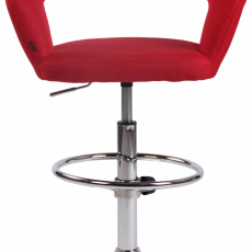 Barová židle Jaen, textil, červená - 2