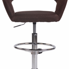 Barová židle Jaen, textil, hnědá - 2