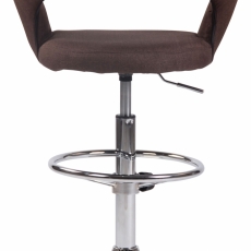 Barová židle Jaen, textil, hnědá - 5