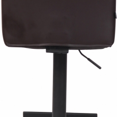 Barová židle Kells, syntetická kůže, hnědá - 5