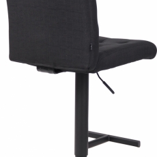 Barová židle Kells, textil, černá - 4