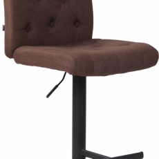 Barová židle Kells, textil, hnědá - 1