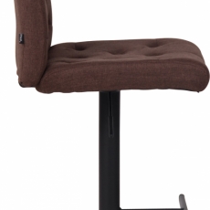 Barová židle Kells, textil, hnědá - 3