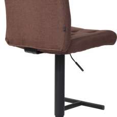 Barová židle Kells, textil, hnědá - 4