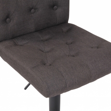 Barová židle Kells, textil, tmavě šedá - 7