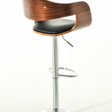 Barová židle King (SET 2 ks), černá / ořech - 4