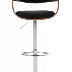 Barová židle Kingston, textil, ořech / černá - 1