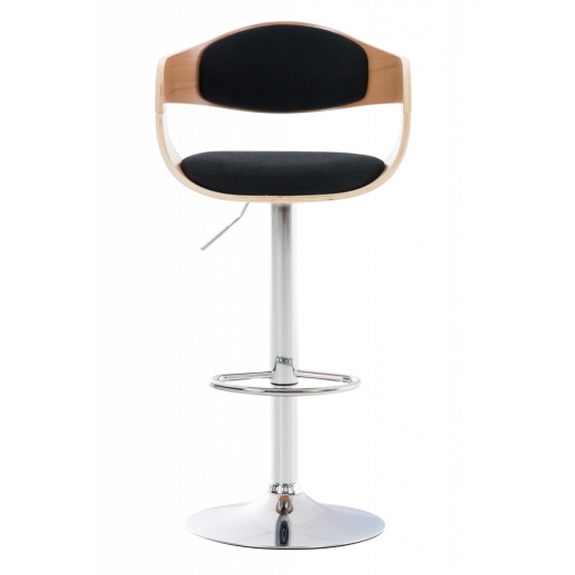 Barová židle Kingston, textil, přírodní / černá - 1
