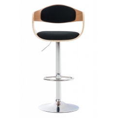 Barová židle Kingston, textil, přírodní / černá