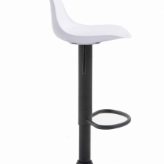 Barová židle Kyla I., syntetická kůže, bílá - 3