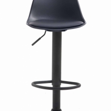 Barová židle Kyla I., syntetická kůže, černá - 2
