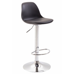 Barová židle Kyla II., syntetická kůže, černá