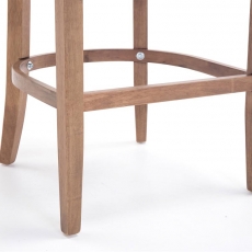 Barová židle Lake, krémová / dřevo - 6