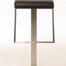 Barová židle Lameng, syntetická kůže, černá - 2