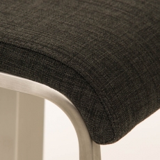 Barová židle Lameng, textil, světle hnědá - 6
