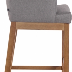 Barová židle Lara, šedá / dřevo - 3