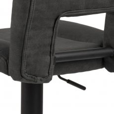 Barová židle Larry (SET 2 ks), antracitová - 4