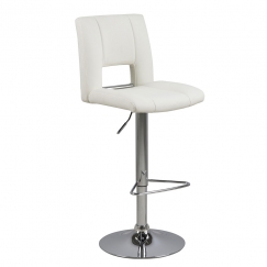 Barová židle Larry (SET 2 ks), bílá